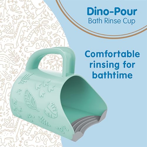 Dr Browns Dino-Pour Baby Bath Rinse Cup Tear-Free BPA Free