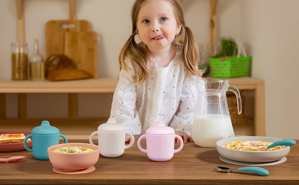 Catii Silicone Sippy Cup 5oz Leak Proof for Baby 6 Months