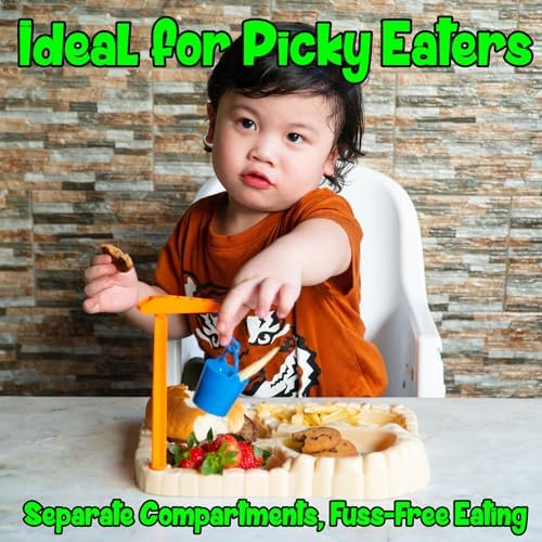 KidsFunwares T-Rex Excavation Plate for Kids