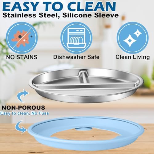 Palksky Baby Plates with Suction Set of 2 1