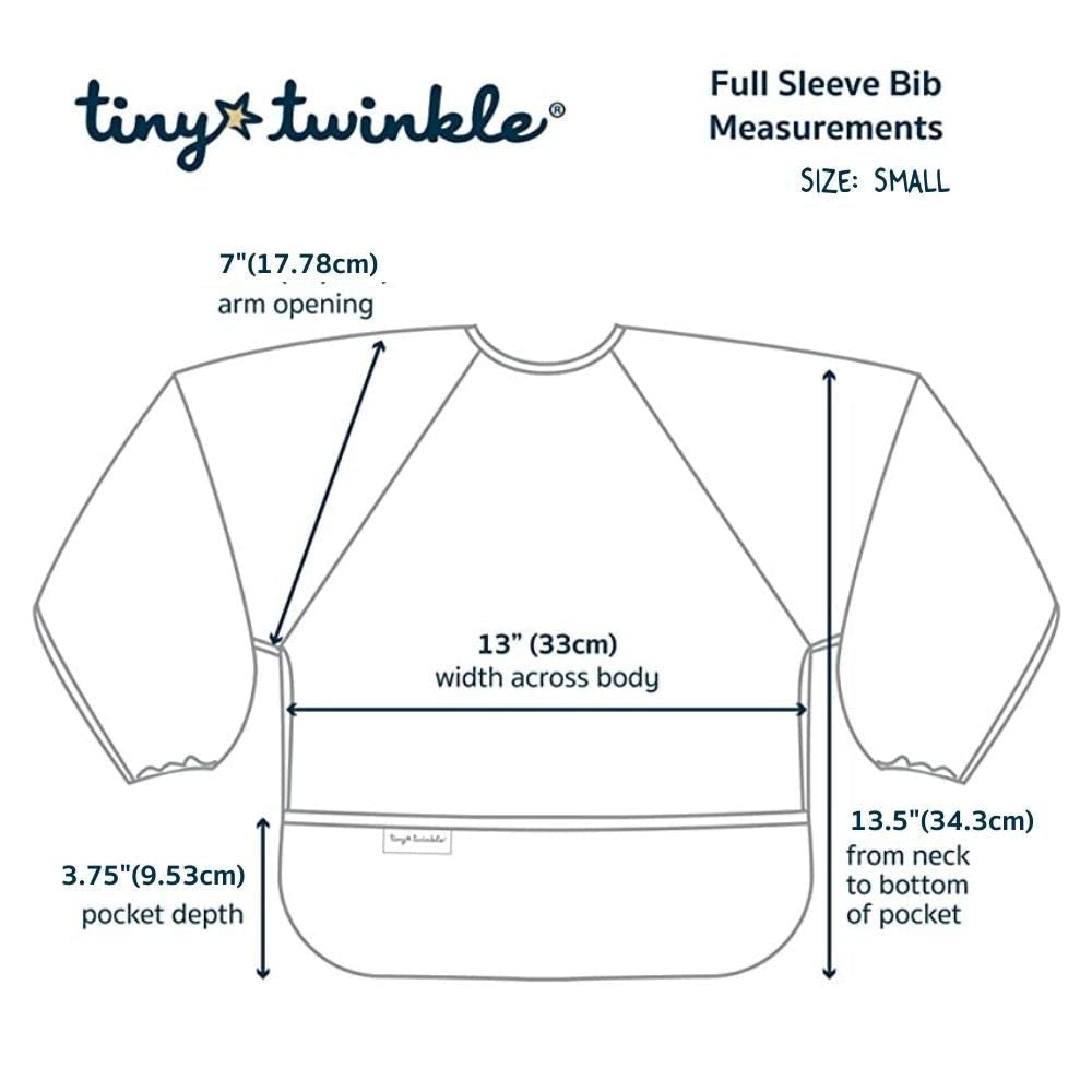 Tiny Twinkle Waterproof Baby Bibs 2 Pack Eating Smock