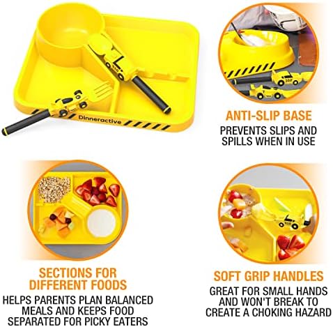 Dinneractive Kids Race Car Dinnerware Set 3PC
