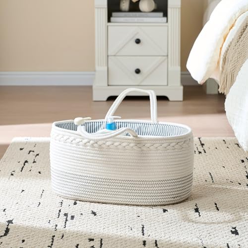 Luxury Little Diaper Caddy Organizer - White