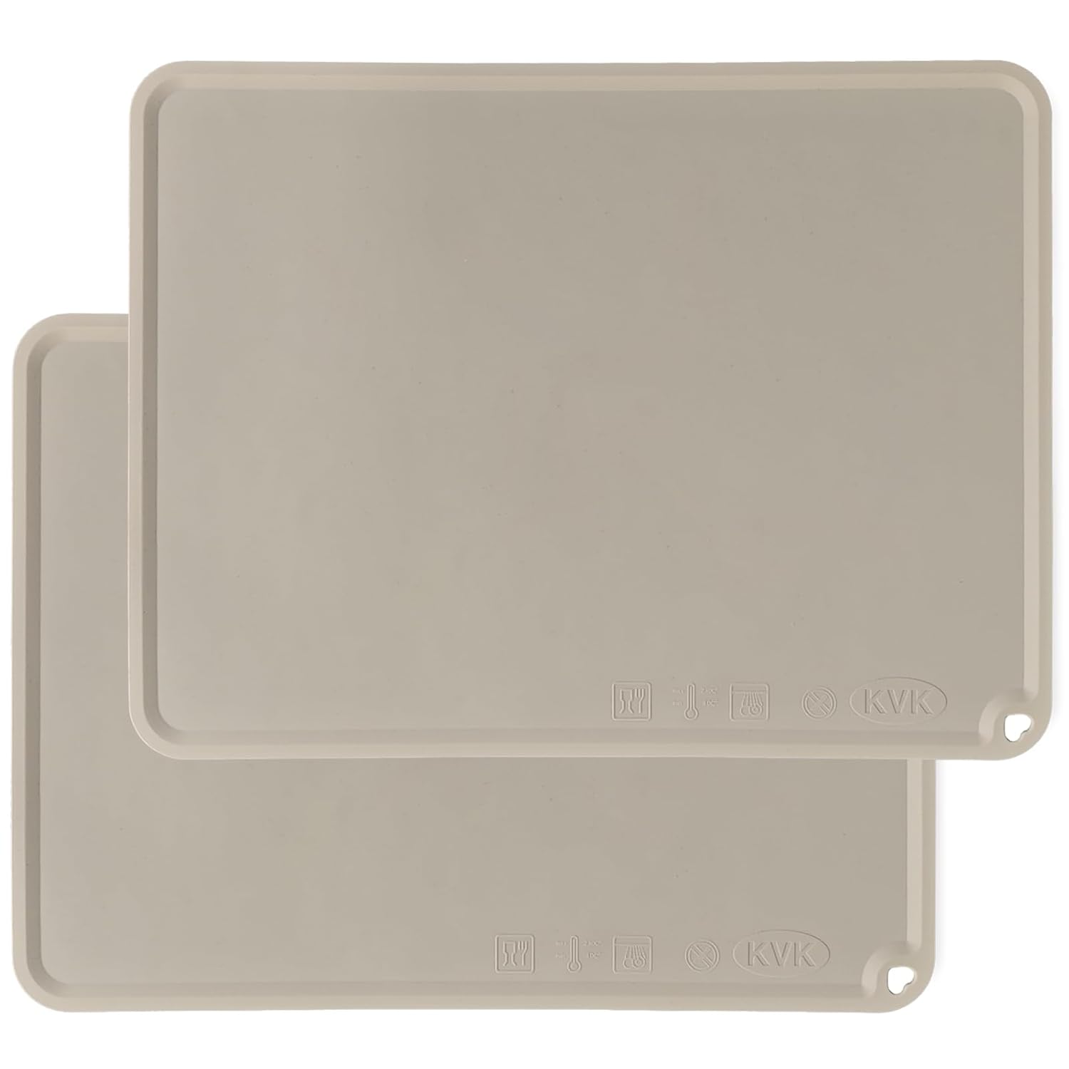 KVK Silicone Placemat 2 Pack Non-Slip Reusable for Toddlers