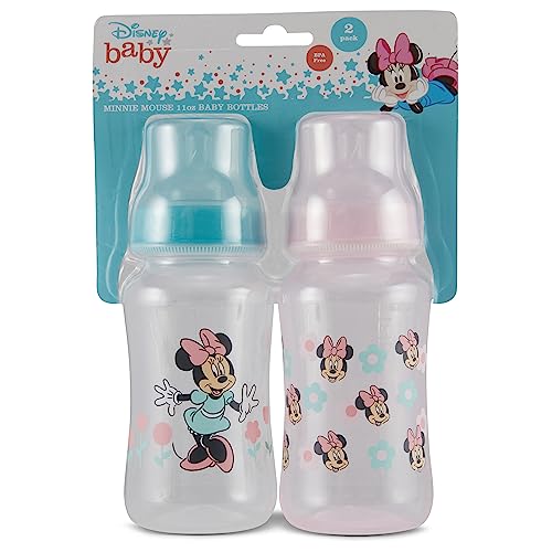 Disney Minnie Mouse 11 oz Baby Bottles 2 Pack 1