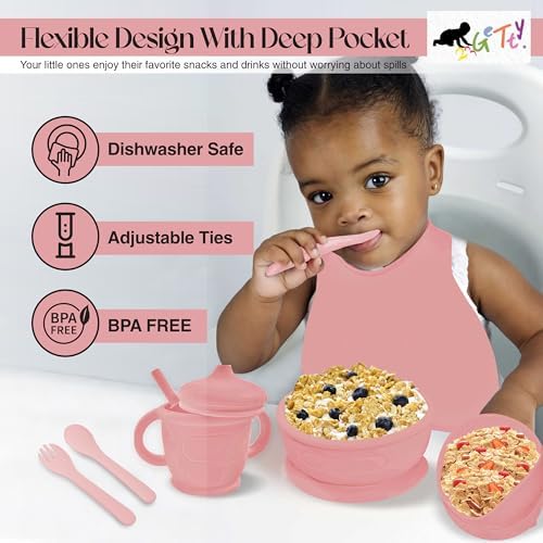 23GeTty Baby Feeding Set with Suction Plates and Utensils
