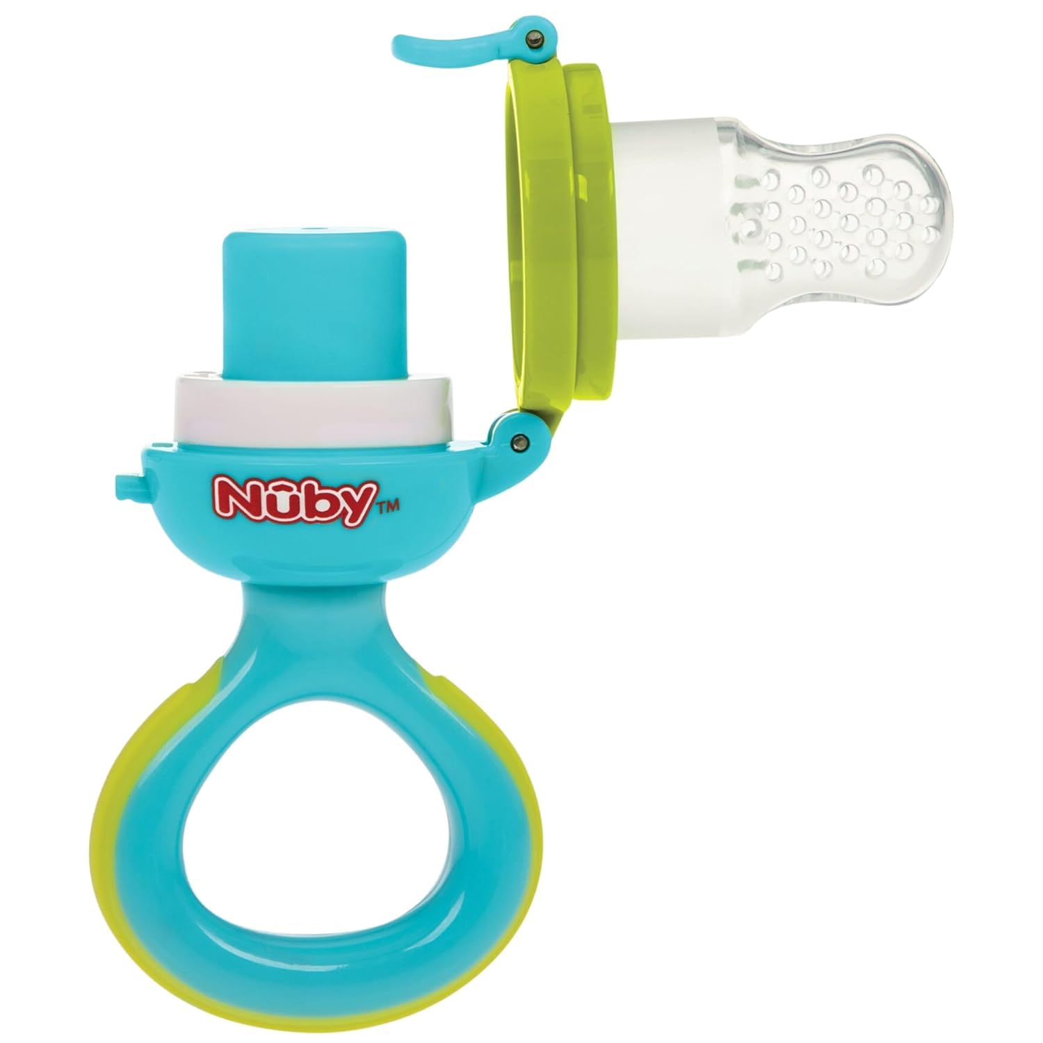 Nuby Babys First Food Feeder 2 Pack Aqua Blue