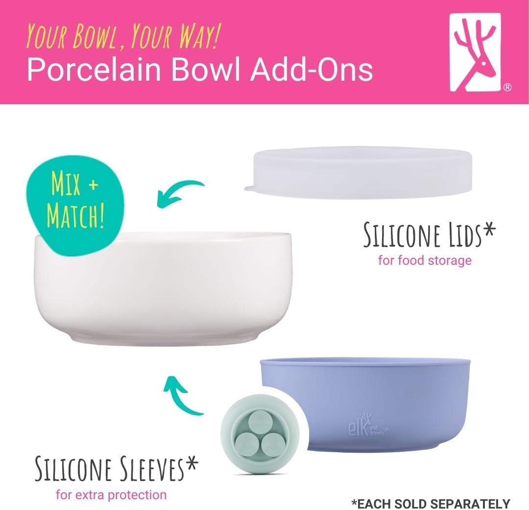 Elk and Friends Kids Porcelain Bowls 2 Pack 1