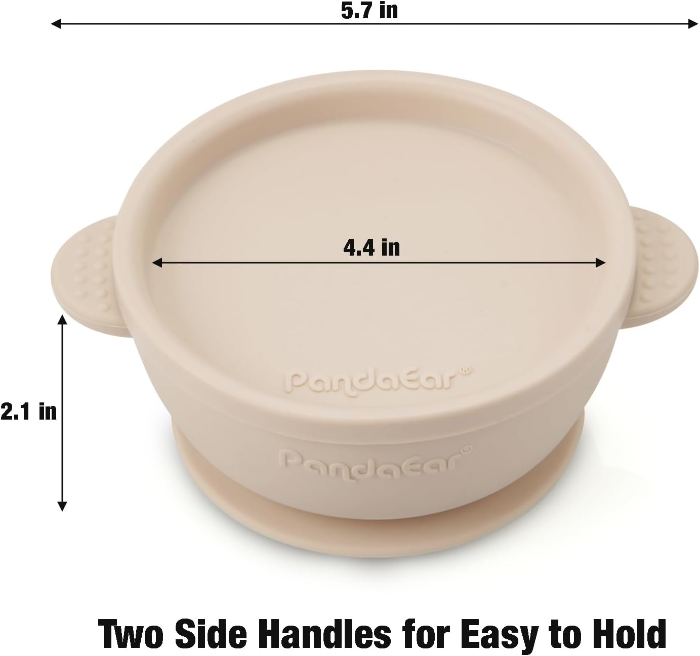PandaEar 3 Pack Leak-Proof Baby Bowls with Suction and Lids