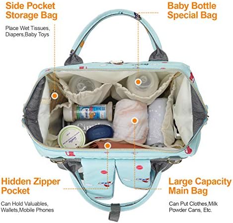 Camillemma Diaper Backpack with USB Charging Port