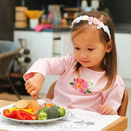 SUNZIO 12-Piece Kids Silverware Set with Travel Case