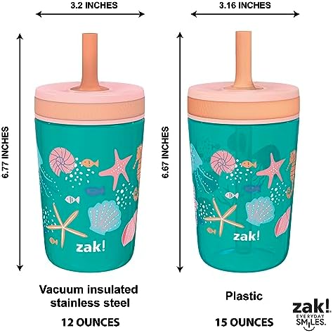 Zak Designs Shells Kelso Tumbler Set 3pc