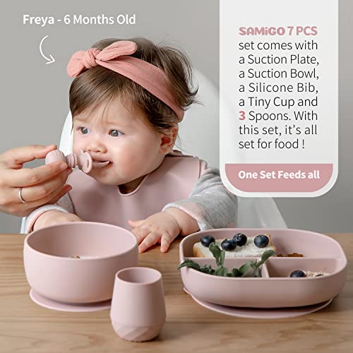 SAMiGO Silicone Baby Feeding Set for 6 Months