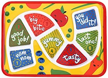 GSM Brands Kids Dinner Plate with Divided Portions 1