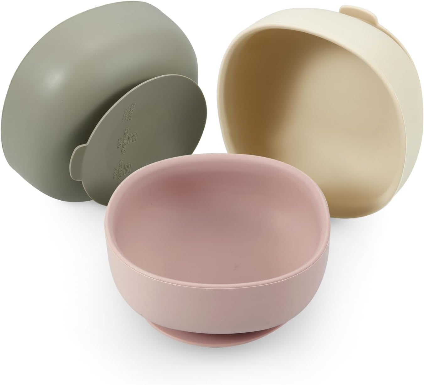 PandaEar 3 Pack Suction Bowls for Baby Toddler