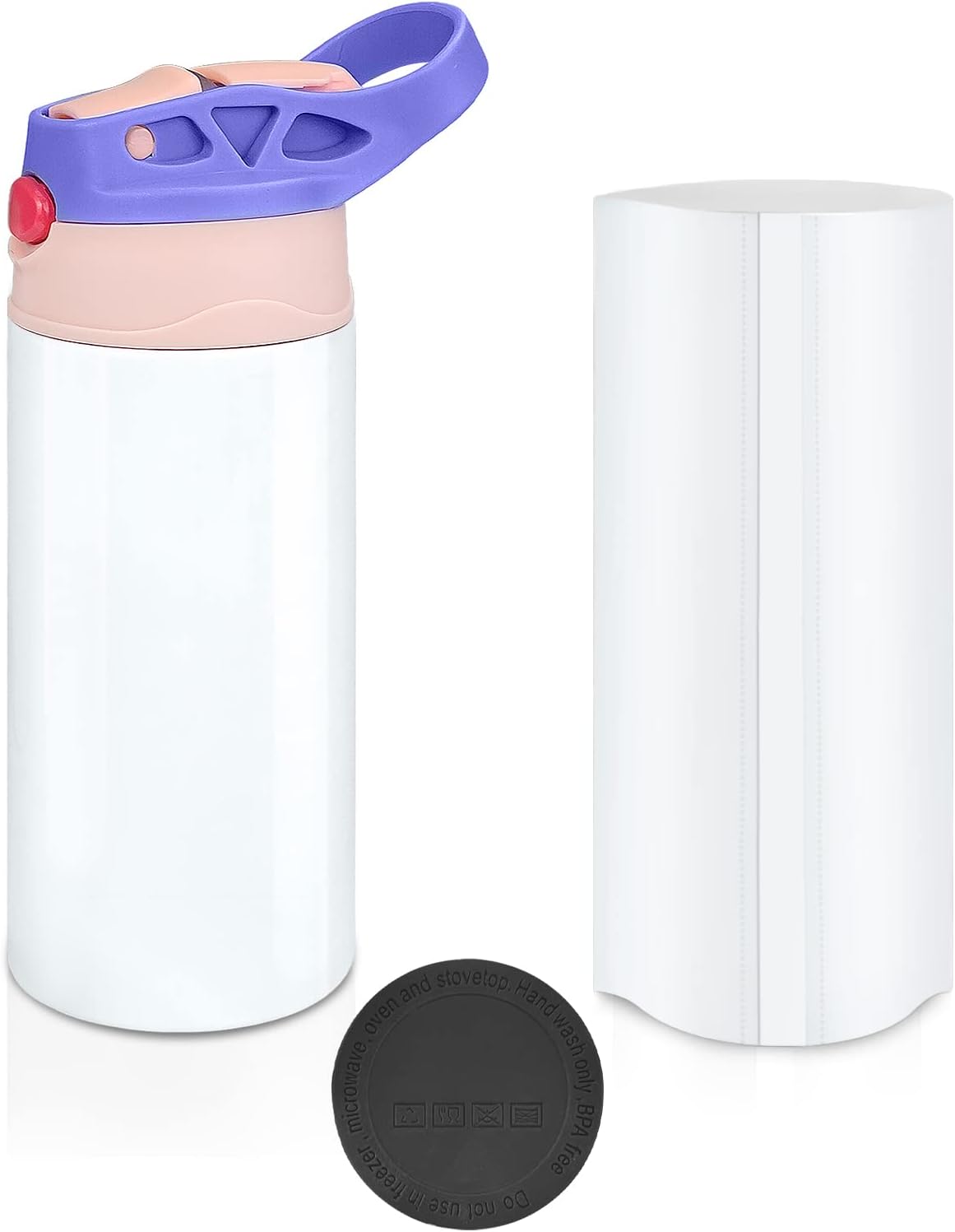 XccMe Kids Sublimation Tumbler 12oz with Handle 1