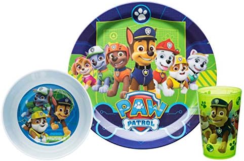 PAW Patrol 5-Piece Dinnerware Set for Kids Ages 3 1