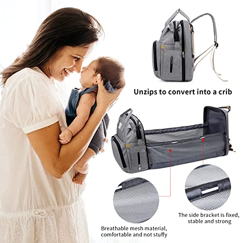 UIDMEN 3 in 1 Diaper Bag Backpack with Changing Station