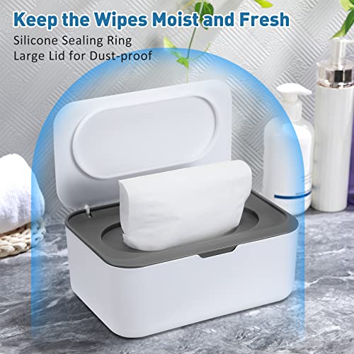 Sumind 6 Pack Wipe Dispenser with Lids Dark Blue and Dark Gray