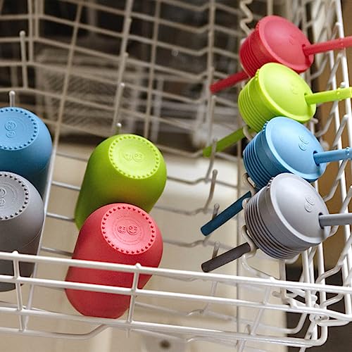 ezpz Happy Cup Straw System for Toddlers 24 Months Blue