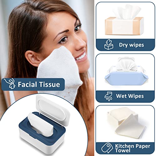 Sumind 6 Pack Wipe Dispenser with Lids Dark Blue and Dark Gray