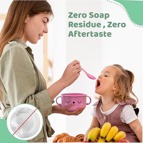 SnugglyBites Suction Bowls for Babies Toddlers Pink White