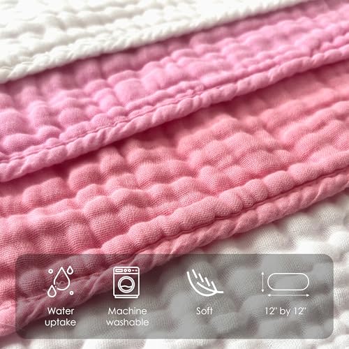 Sunny zzzZZ 12 Pack Muslin Washcloths 12x12 Inches