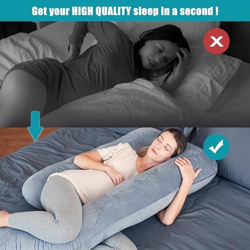 Cute Castle Pregnancy Pillow - 57 Inch U-Shape Comfort Pillow
