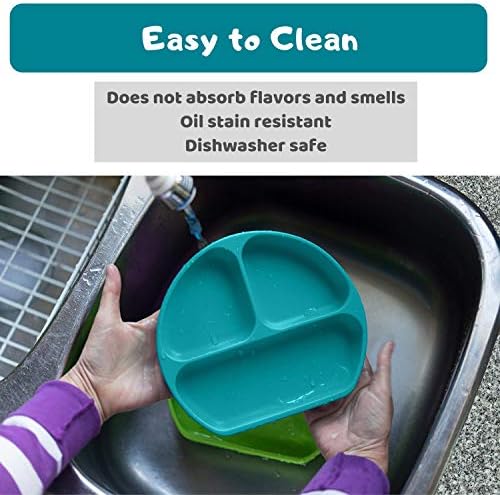 Silikong Suction Plate for Toddlers - Food Grade Safe