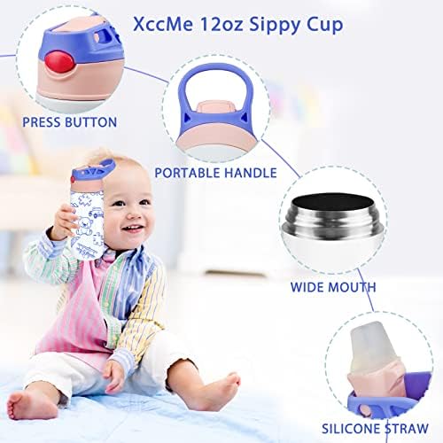 XccMe Kids Sublimation Tumbler 12oz with Handle 1
