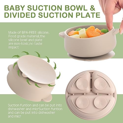 Dandat 24-Piece Silicone Baby Feeding Set