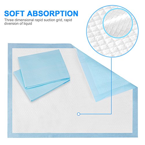 Zdolmy 100 Pack Baby Disposable Changing Pad 13x18 Inch Soft Waterproof Mat