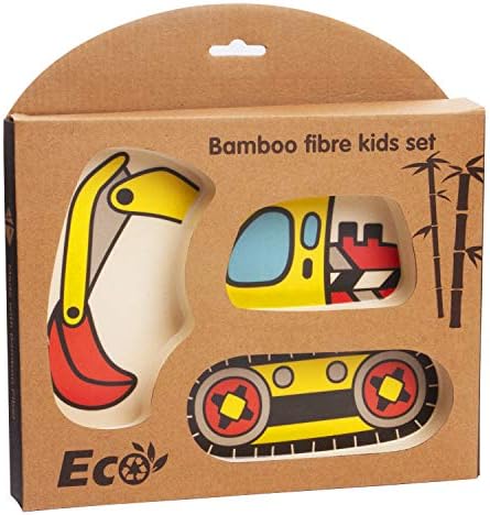 Lightening Kid Plate Set Bamboo Toddler Plates