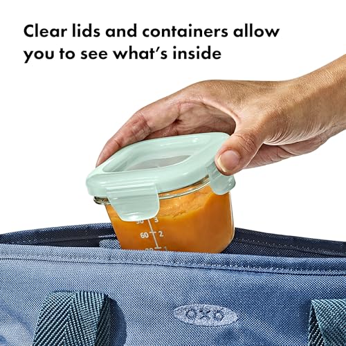 OXO Tot Glass Food Storage Containers 4 oz Opal