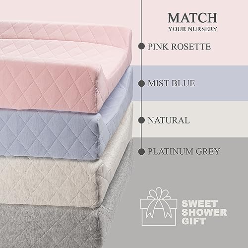 Modera Organic Cotton Contoured Changing Pad with Waterproof Foam