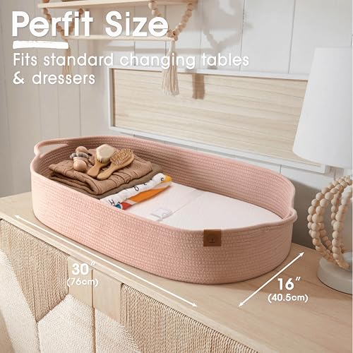 JJOO Baby Changing Basket with Diaper Caddy 1
