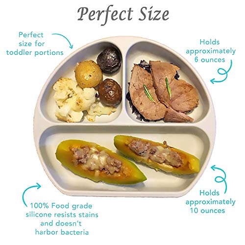 Baby Drom Silicone Suction Plates for Self-Feeding