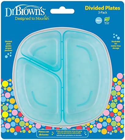 Dr Browns Divided Plate Set for Baby and Toddler 4m