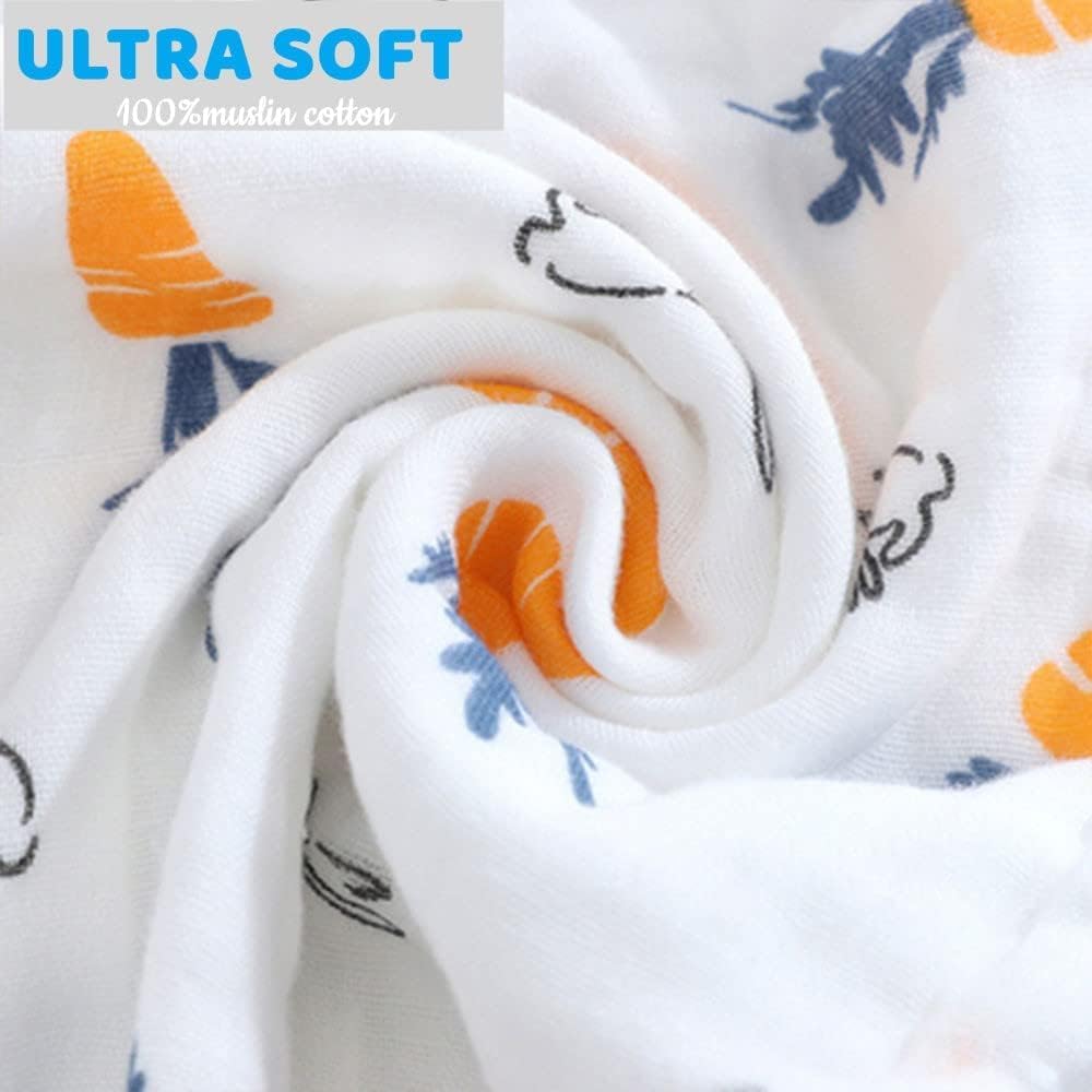 La Belle Beeno 11-Pack Baby Muslin Burp Cloths Washcloths