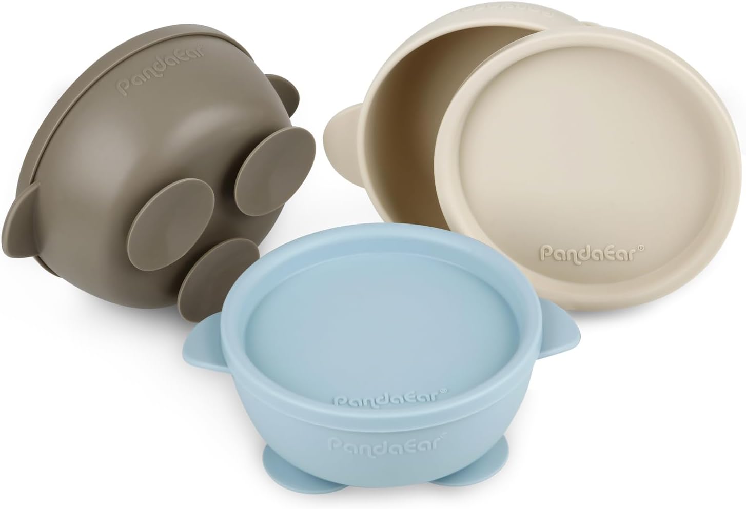 PandaEar 3 Pack Suction Bowls for Babies 1