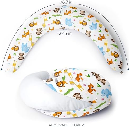 Niimo XXL Pregnancy Pillow - 2022 Platinum Winner 100 Cotton Machine-Washable