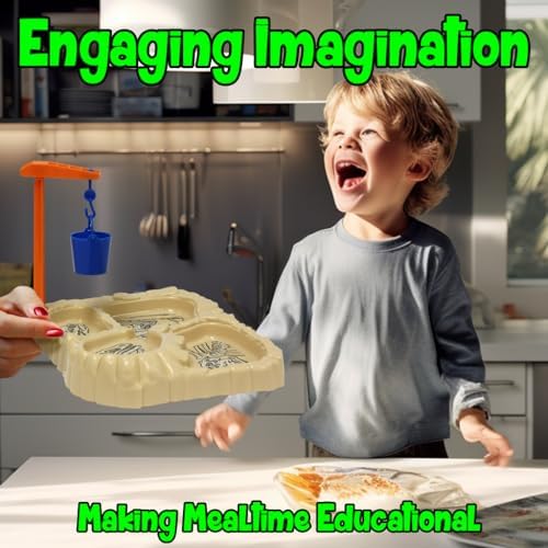 KidsFunwares T-Rex Excavation Plate for Kids