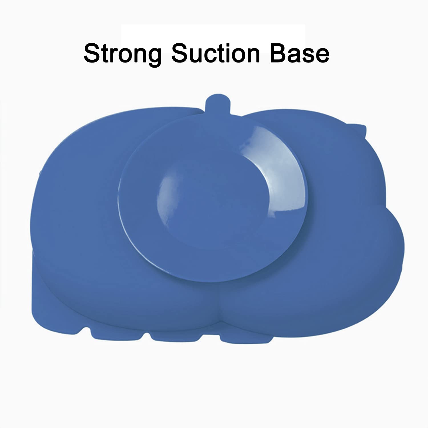 RUNDE Silicone Baby Plates with Suction Divided Placemat for Toddlers and Kids