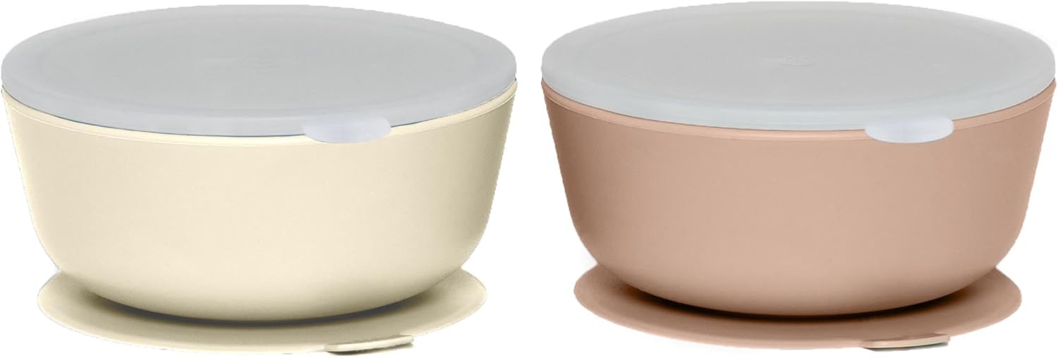 WeeSprout Suction Bowls for Baby Toddlers Set of 2