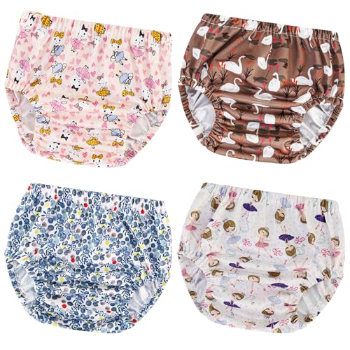 Joyo Roy 4 Pcs Reusable Rubber Pants for Potty Training