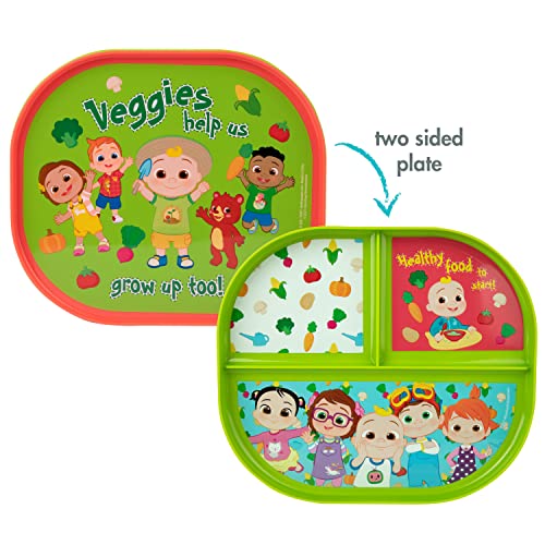 The First Years CoComelon Toddler Plates and Spoons Set