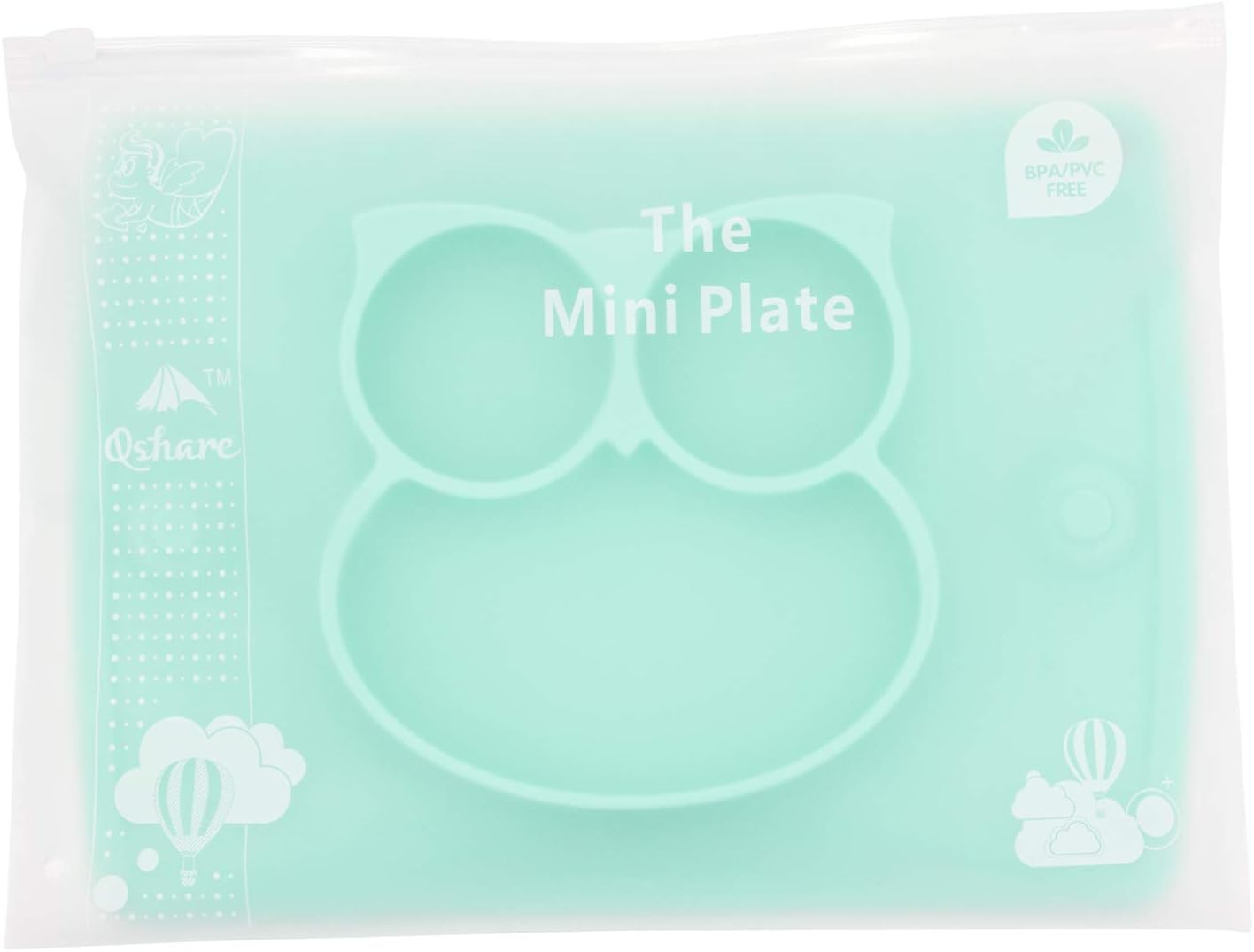 Linowos Silicone Divided Toddler Plates for Baby Meals