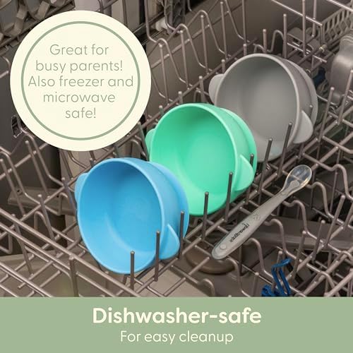 UpwardBaby Silicone Suction Bowls for Baby Toddlers