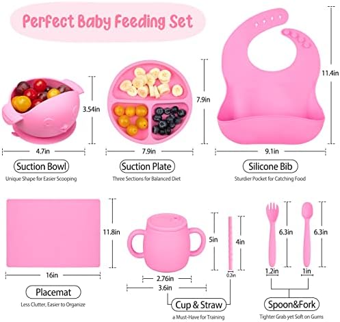 Cibeat Baby Feeding Utensils Set 7 Pcs