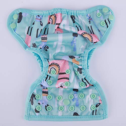 Sigzagor Newborn Baby Diaper Nappy Cover 8lbs-10lbs Blue Alpaca